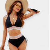 Aukštos Juosmens Bikini su Palaikymu