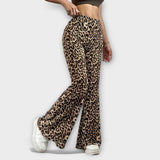 Berenice - Bootcut leopardų kelnės