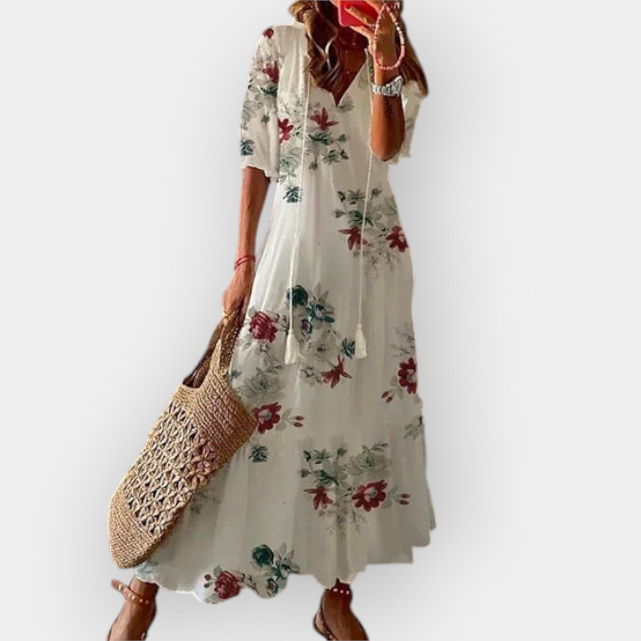 Maksimalus Suknelė su Boho Stiliumi